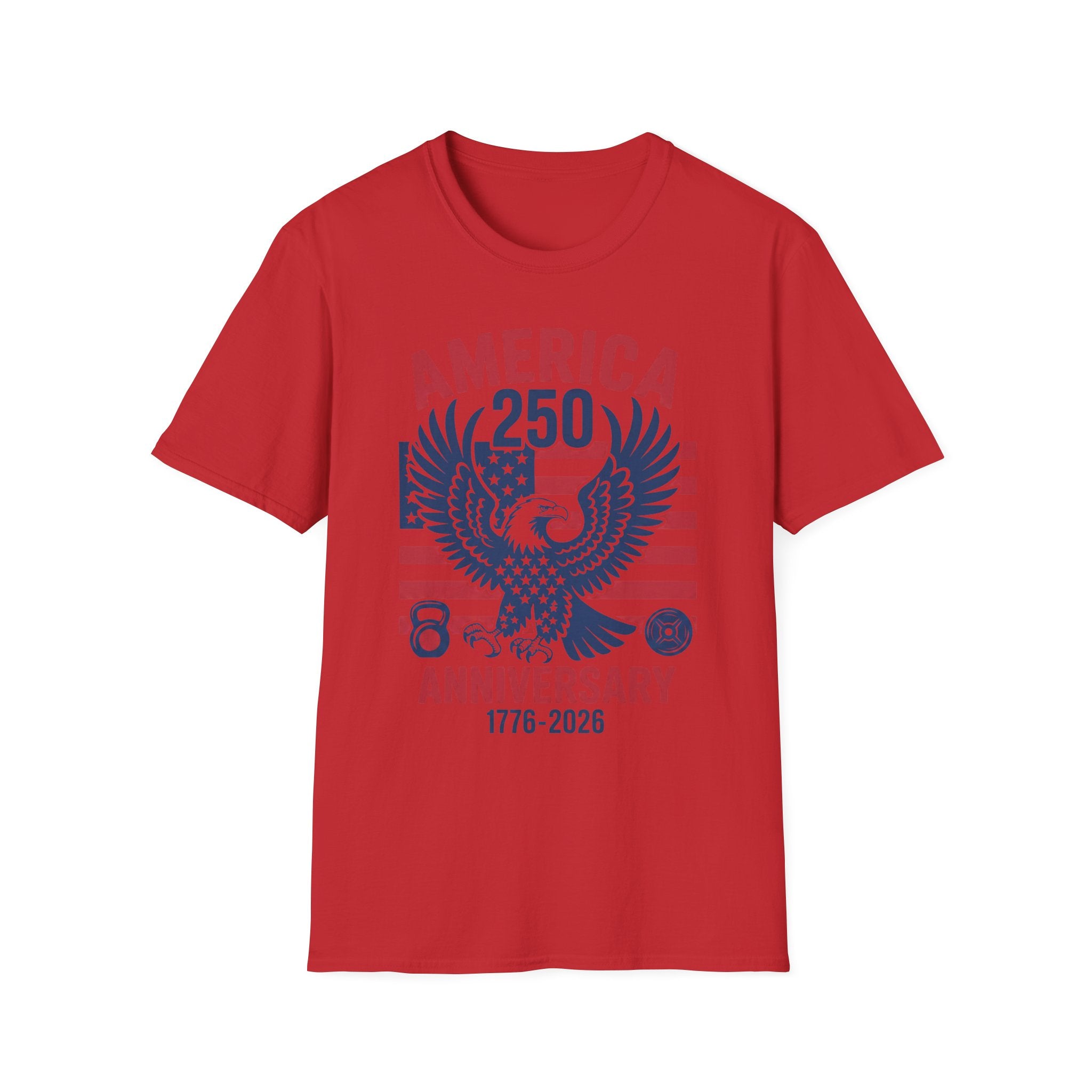 USA 250 Anniversary Gym Graphic Retro Gym T-Shirt
