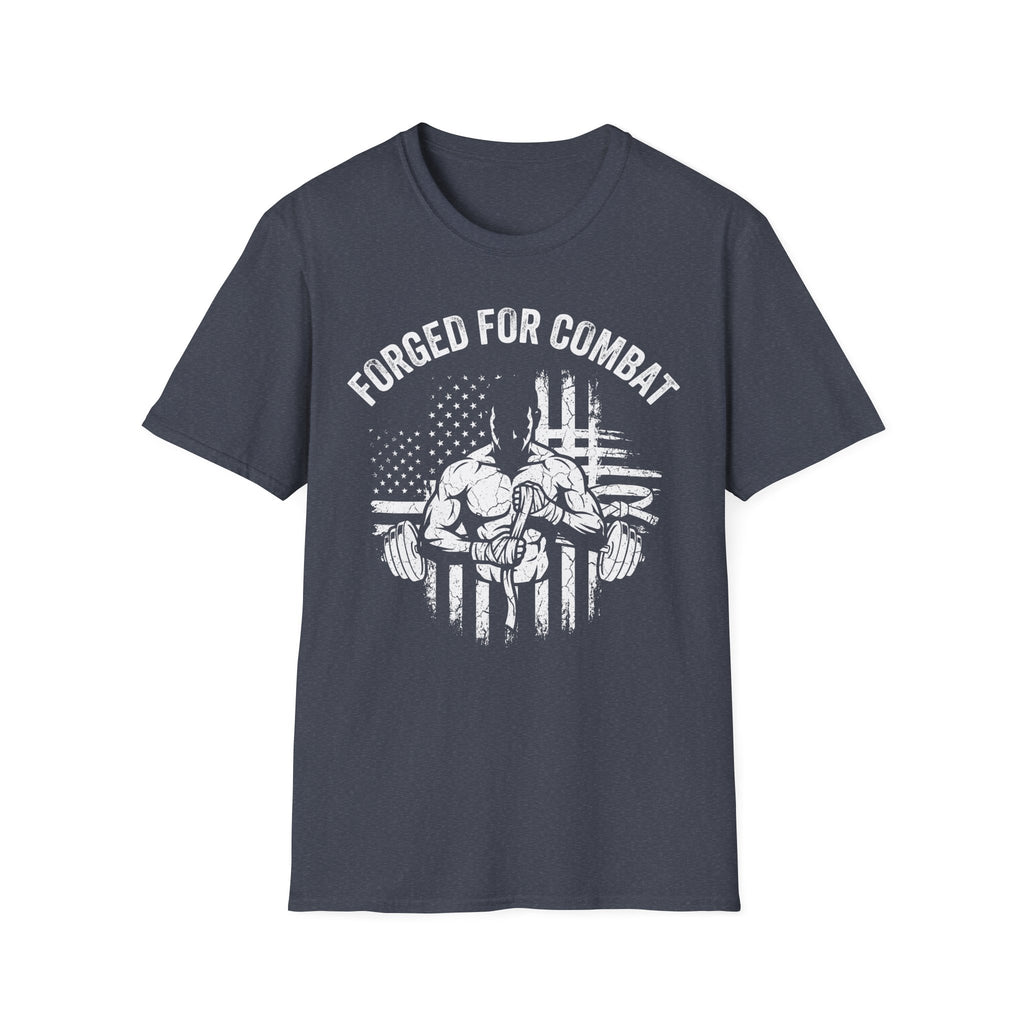 Forged for Combat Club Gym Vintage Retro Gym T-Shirt