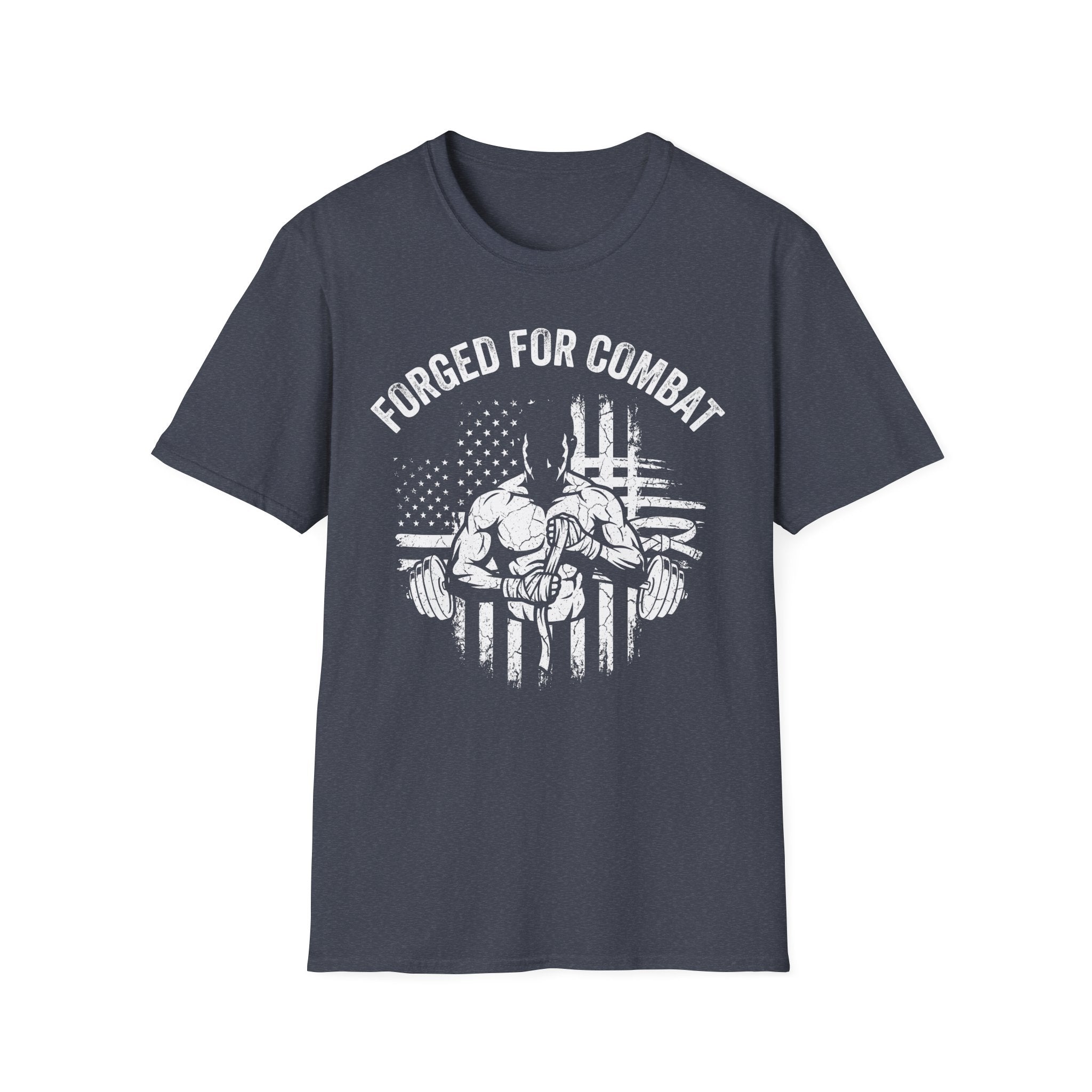 Forged for Combat Club Gym Vintage Retro Gym T-Shirt