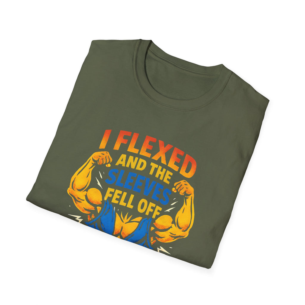 Flexed Arms Sleeves Off T-Shirt