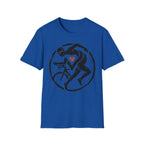 Triathlon Abstract Designer Gymwear T-Shirt