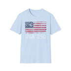 USA 250 Strength Freedom Stars Vintage Gym T-Shirt