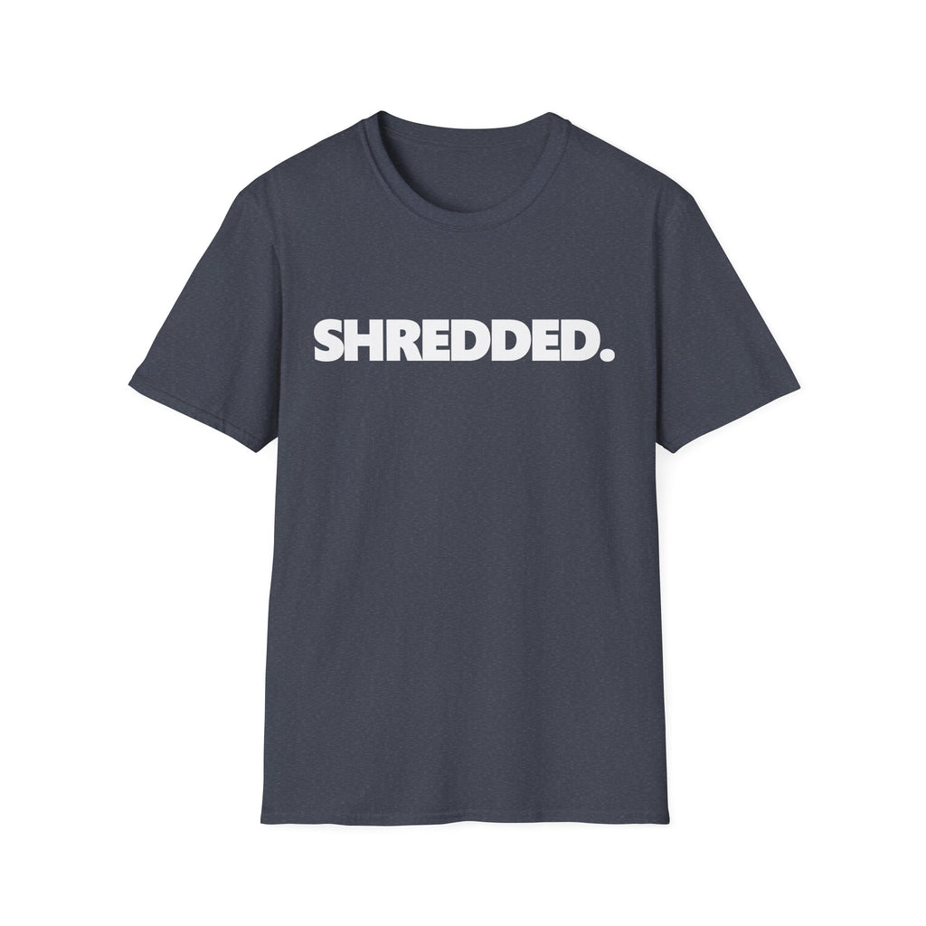 SHREDDED Typographic Bodybuilding Vintage Gym T-Shirt
