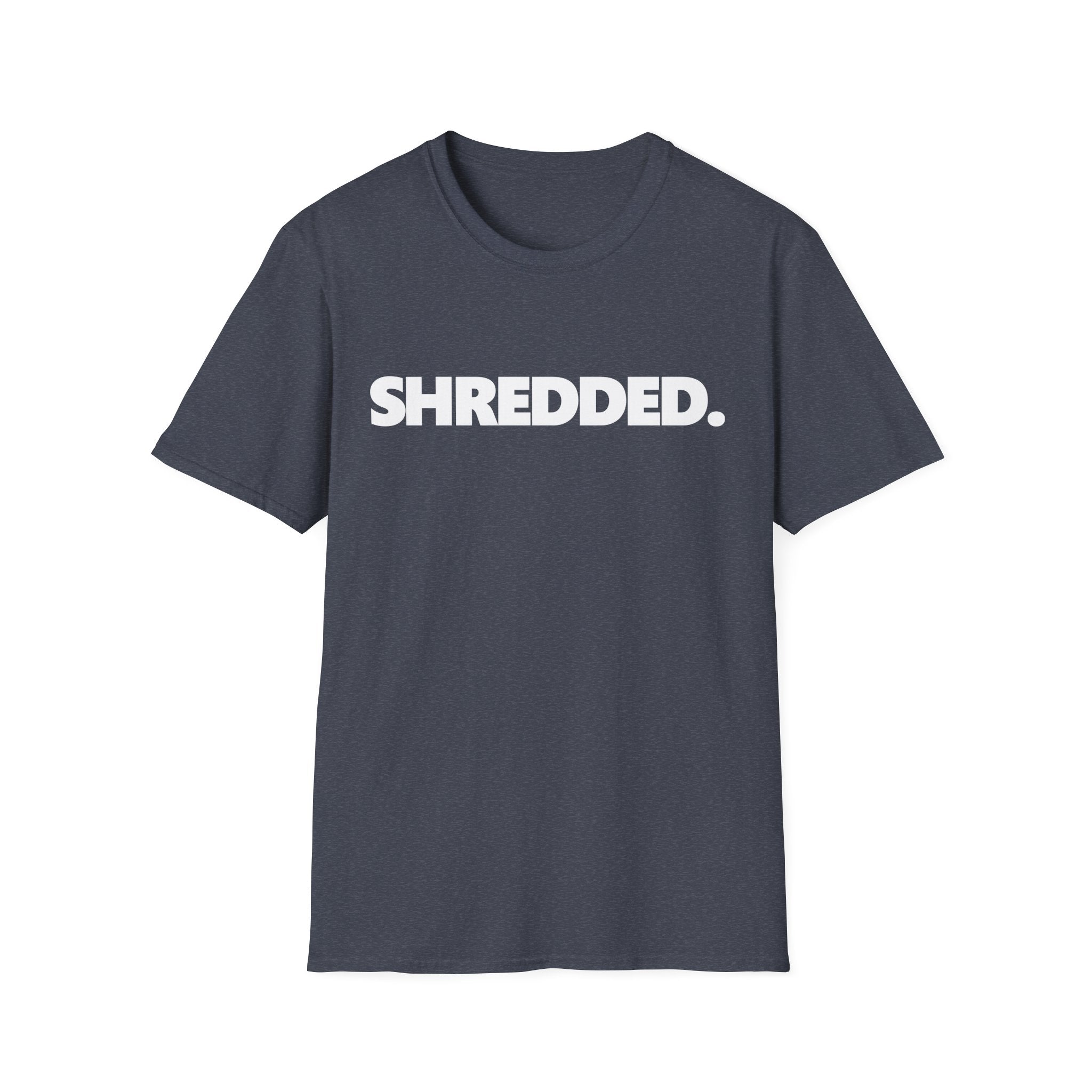 SHREDDED Typographic Bodybuilding Vintage Gym T-Shirt