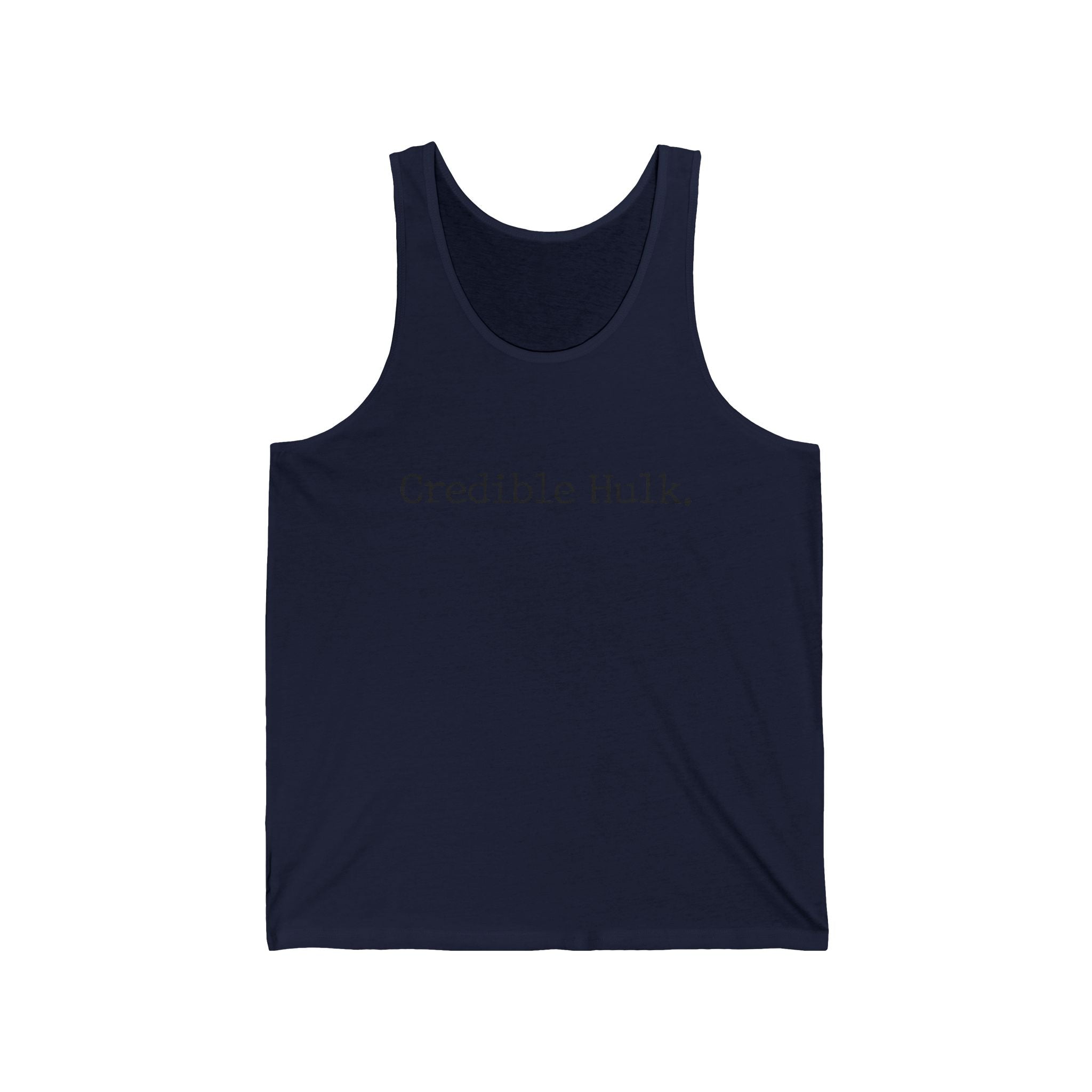 Credible Hulk Tank Top — Funny Typhographic Muscle Tee