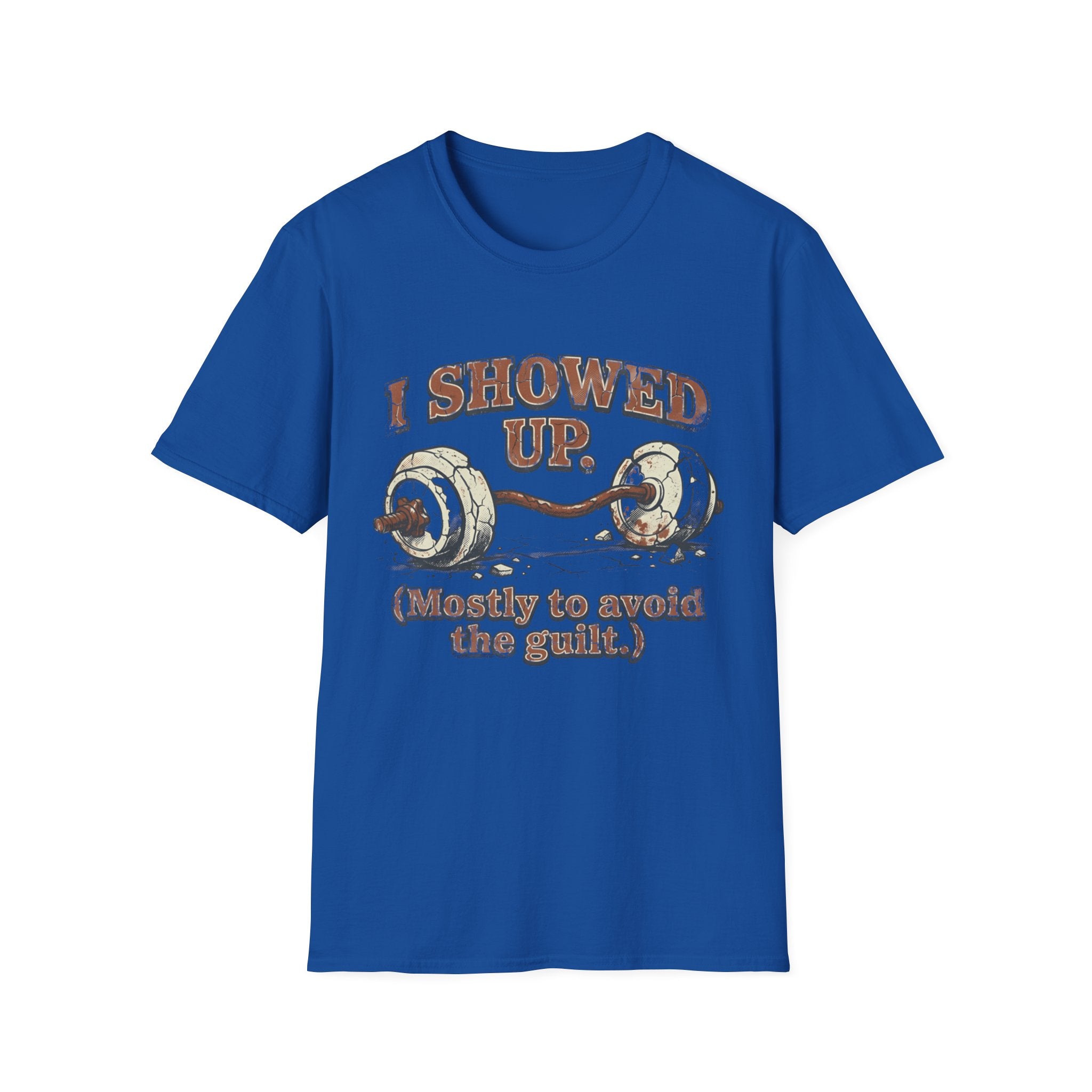 I Showed Up Vintage Gym Tee Shirt