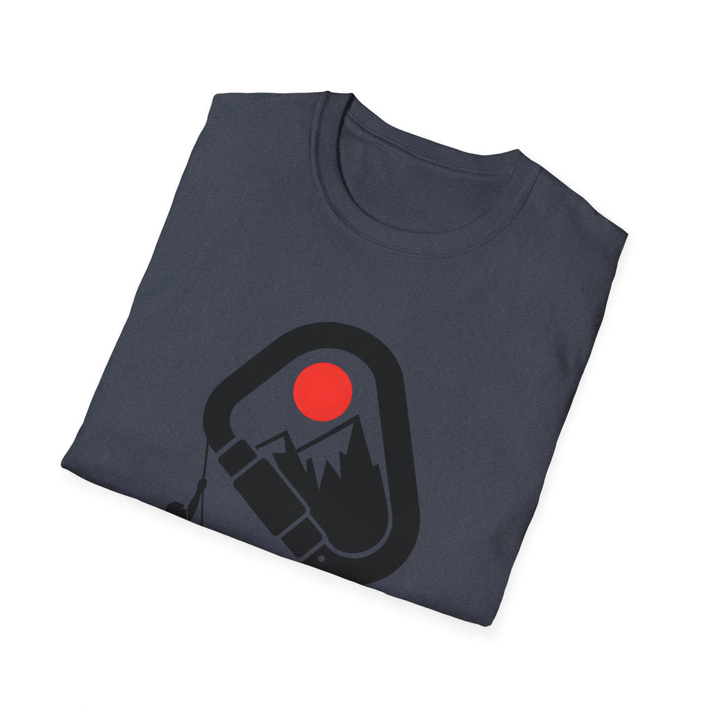 Rappelling climber silhouette T-Shirt
