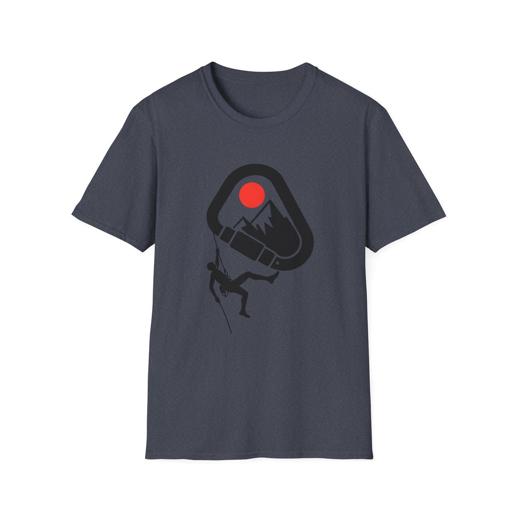 Rappelling climber silhouette T-Shirt