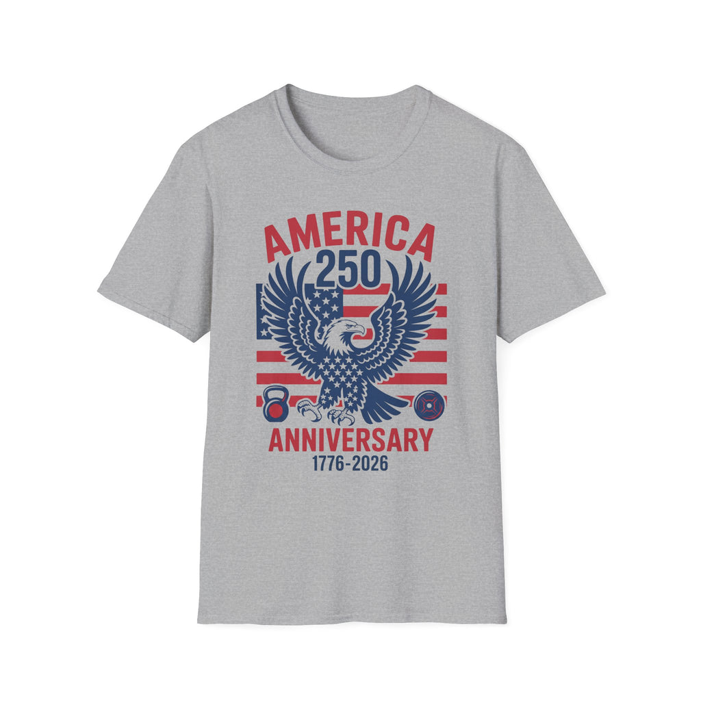 USA 250 Anniversary Gym Graphic Retro Gym T-Shirt