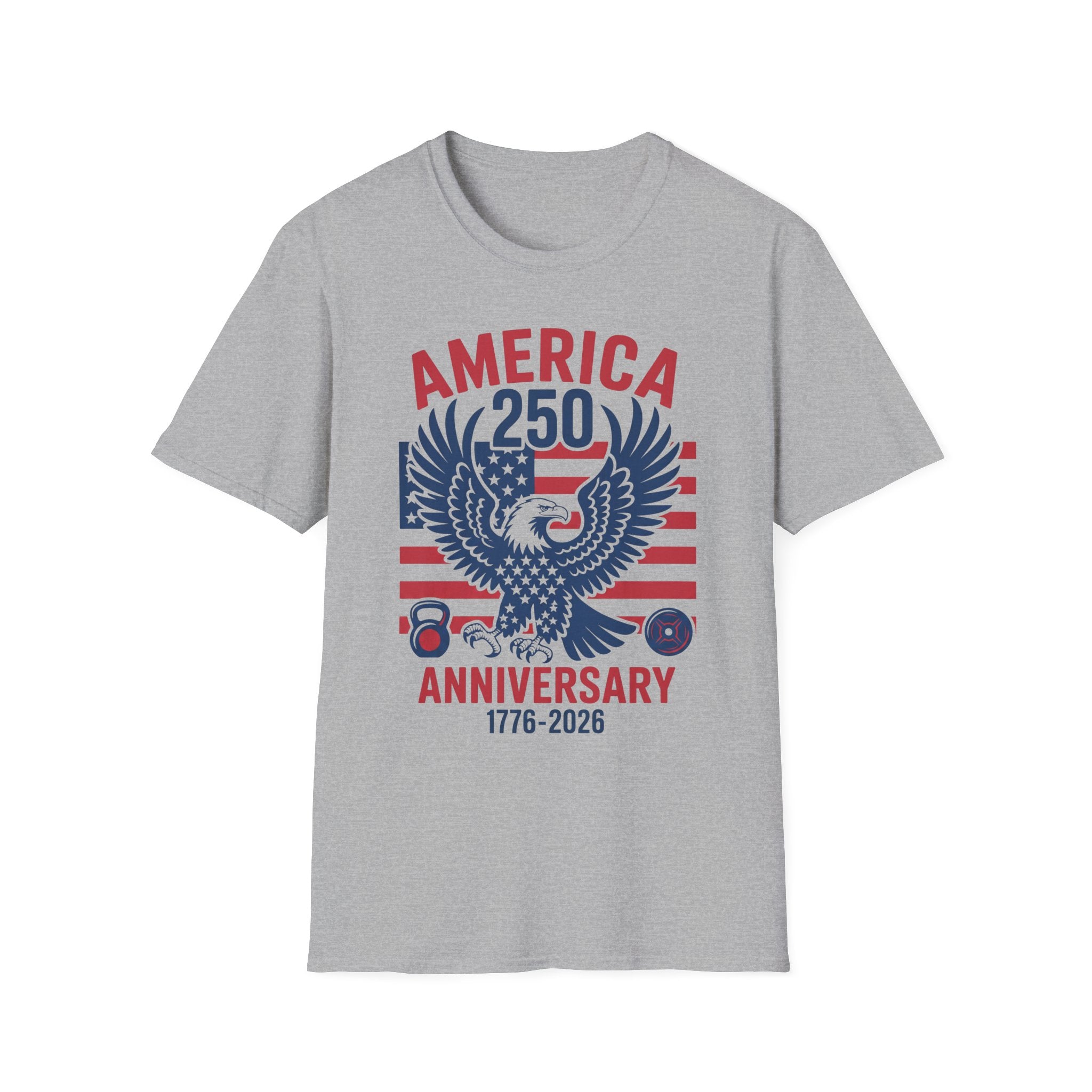 USA 250 Anniversary Gym Graphic Retro Gym T-Shirt