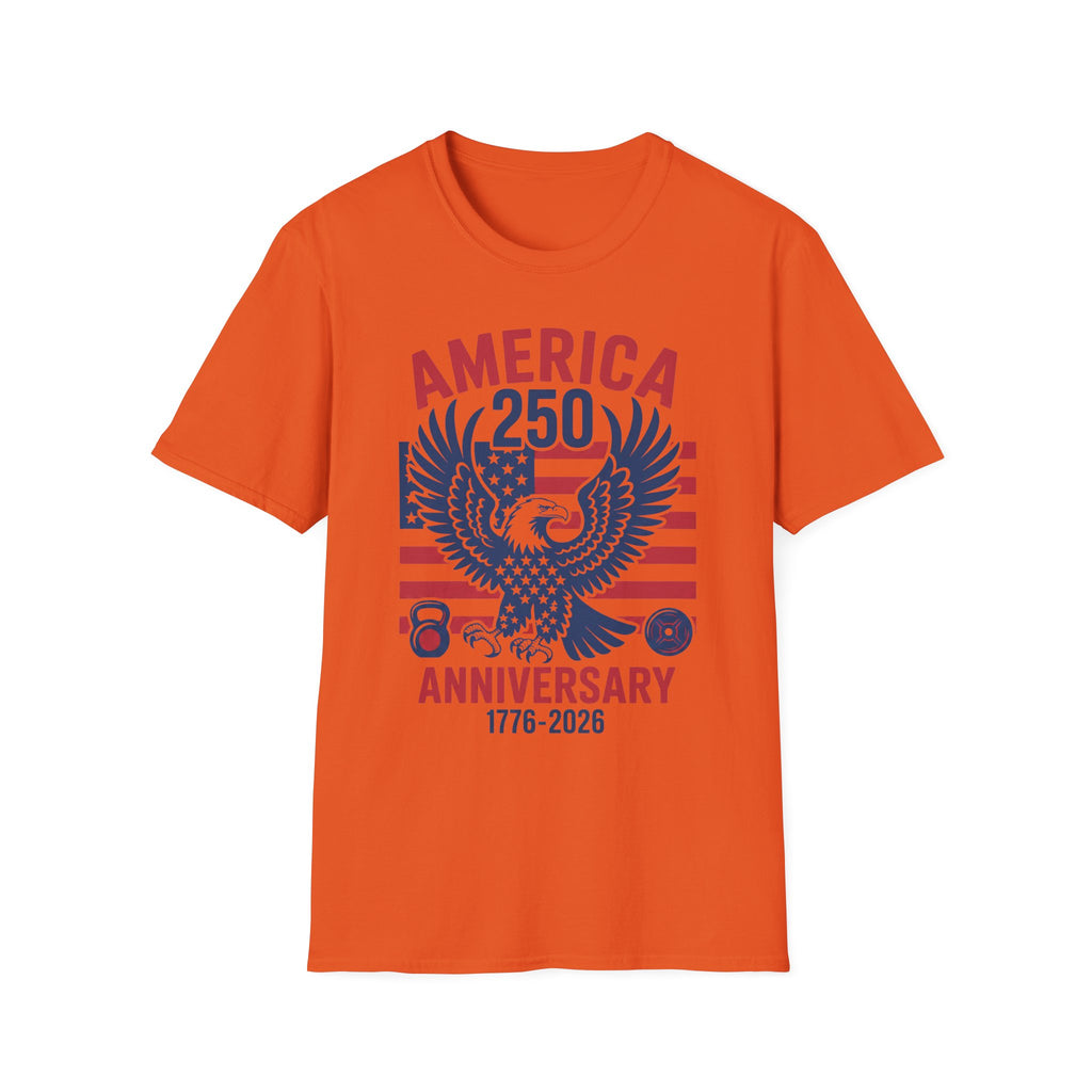 USA 250 Anniversary Gym Graphic Retro Gym T-Shirt