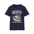Cross Country Wildlife Run Scared Too Dark T-Shirt