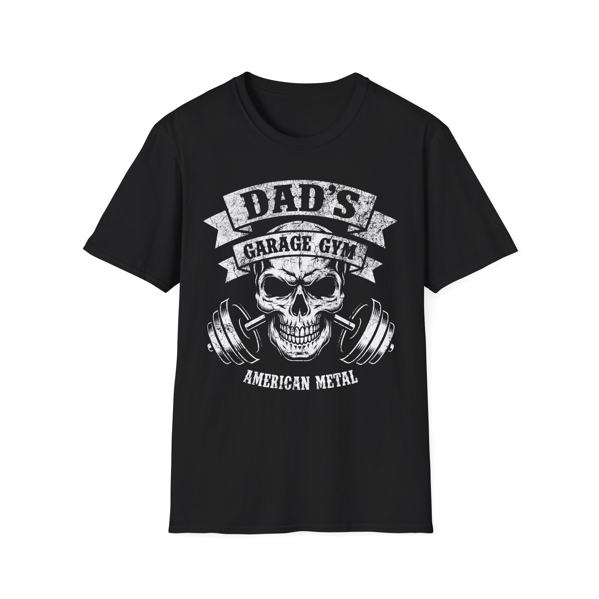 Dads Garage American Metal Graphic Vintage Gym Tee-Shirt