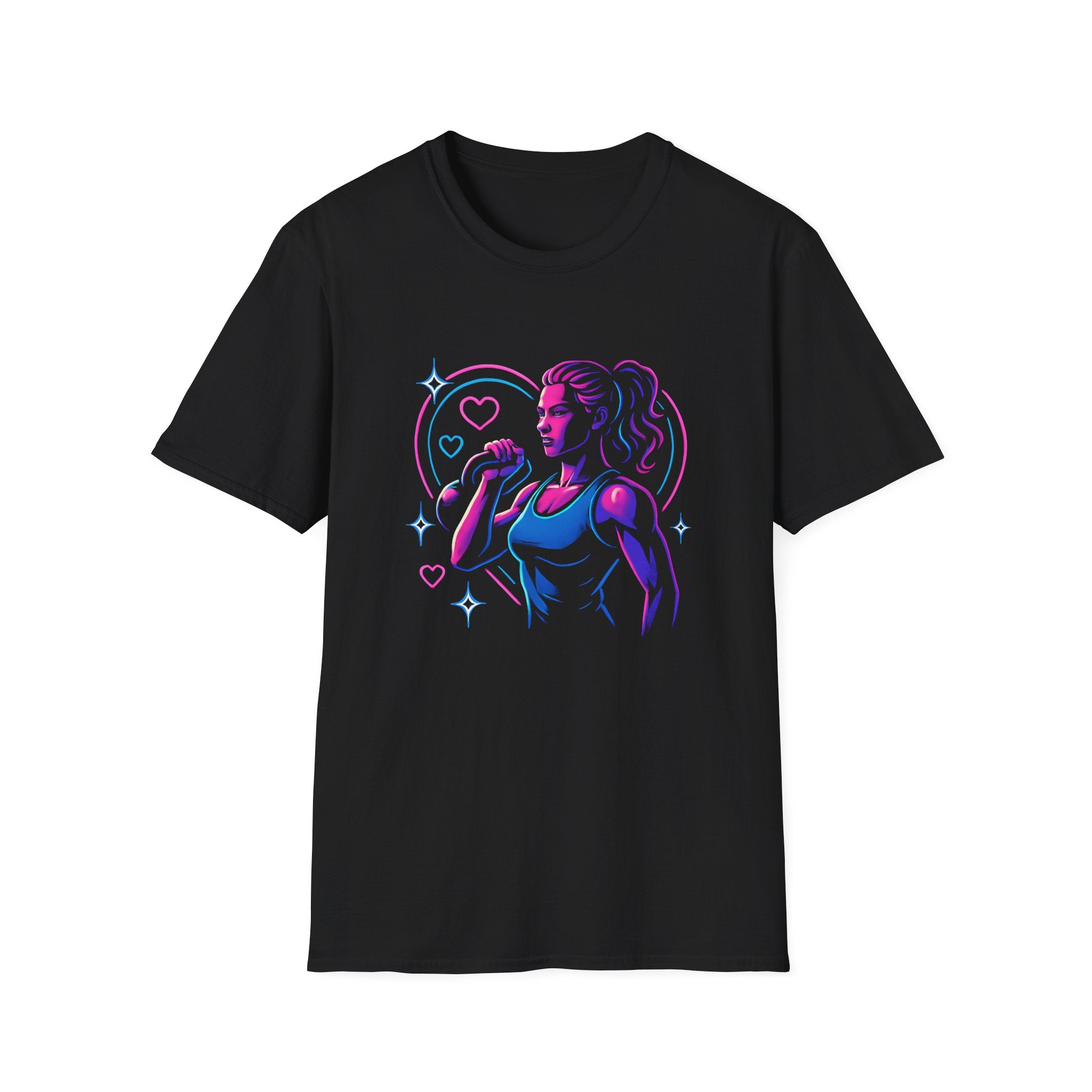 Neon singer portrait T-Shirt