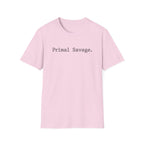 Primal Savage Typographic Retro Gym T-Shirt