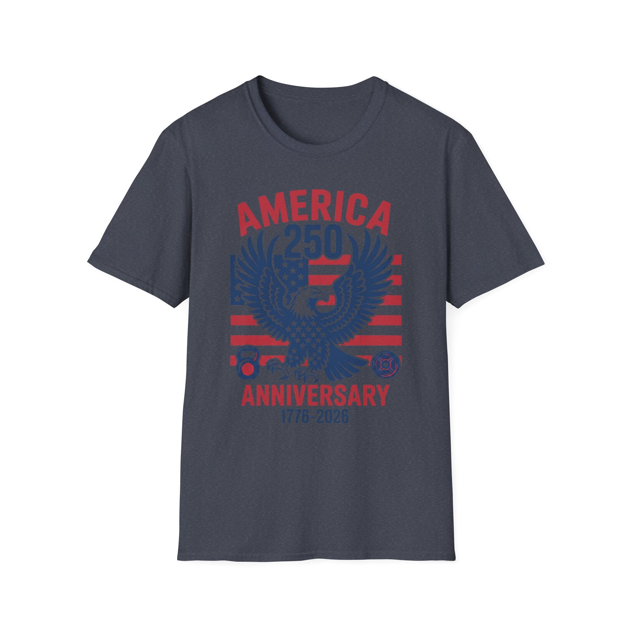 USA 250 Anniversary Gym Graphic Retro Gym T-Shirt