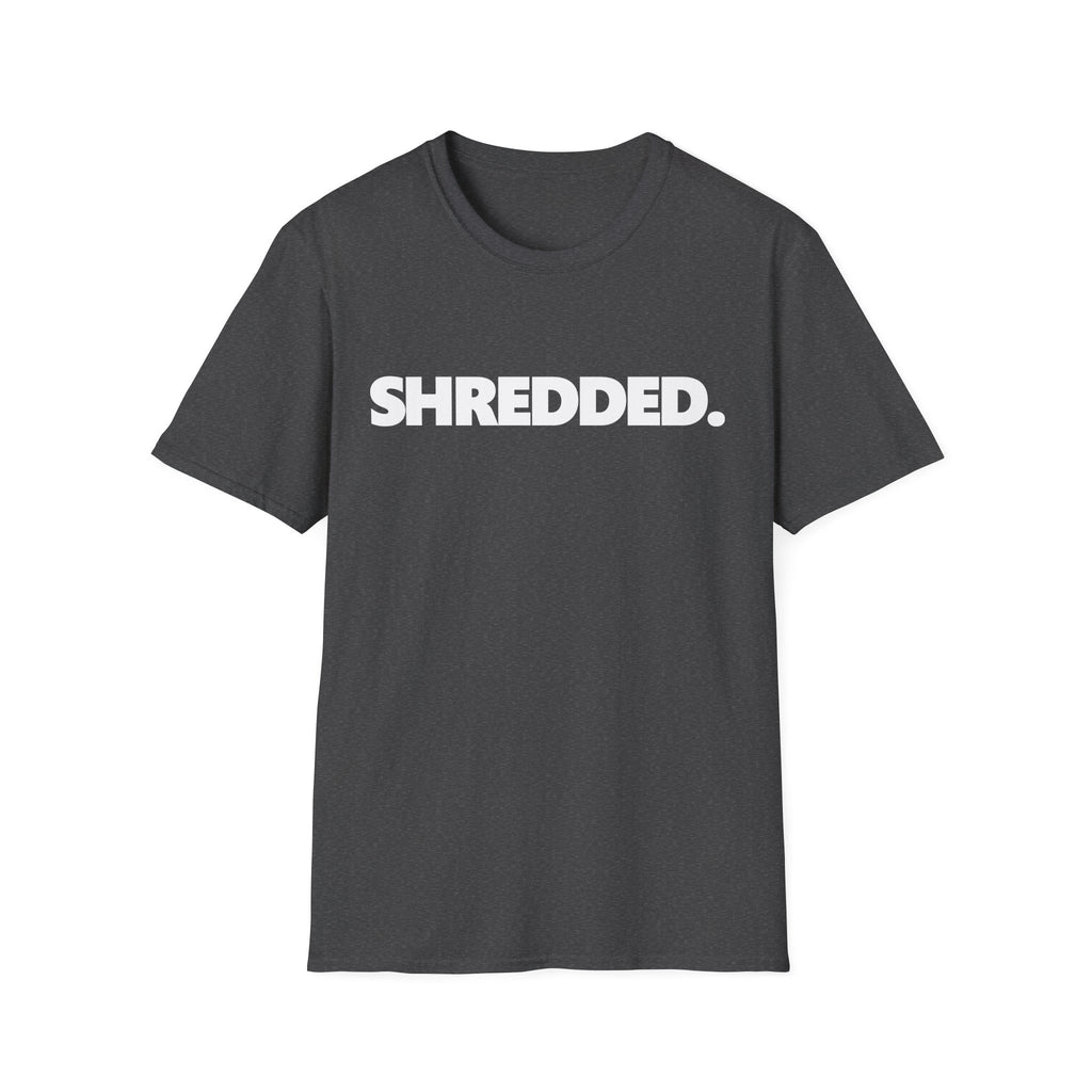 SHREDDED Typographic Bodybuilding Vintage Gym T-Shirt