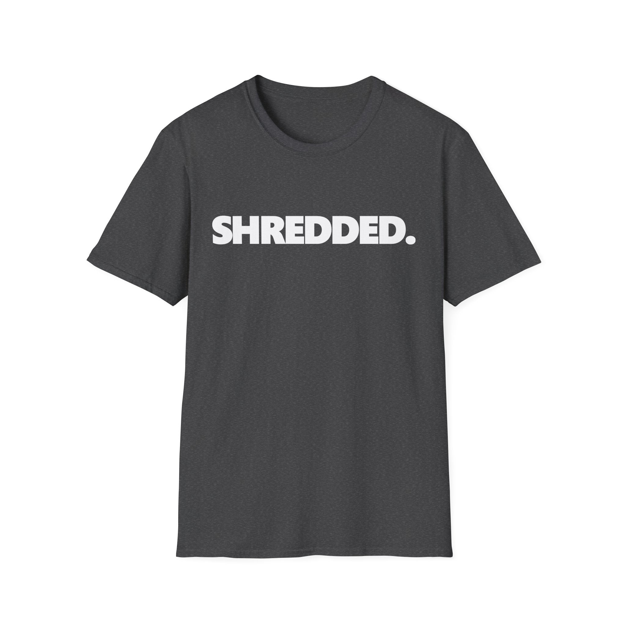 SHREDDED Typographic Bodybuilding Vintage Gym T-Shirt