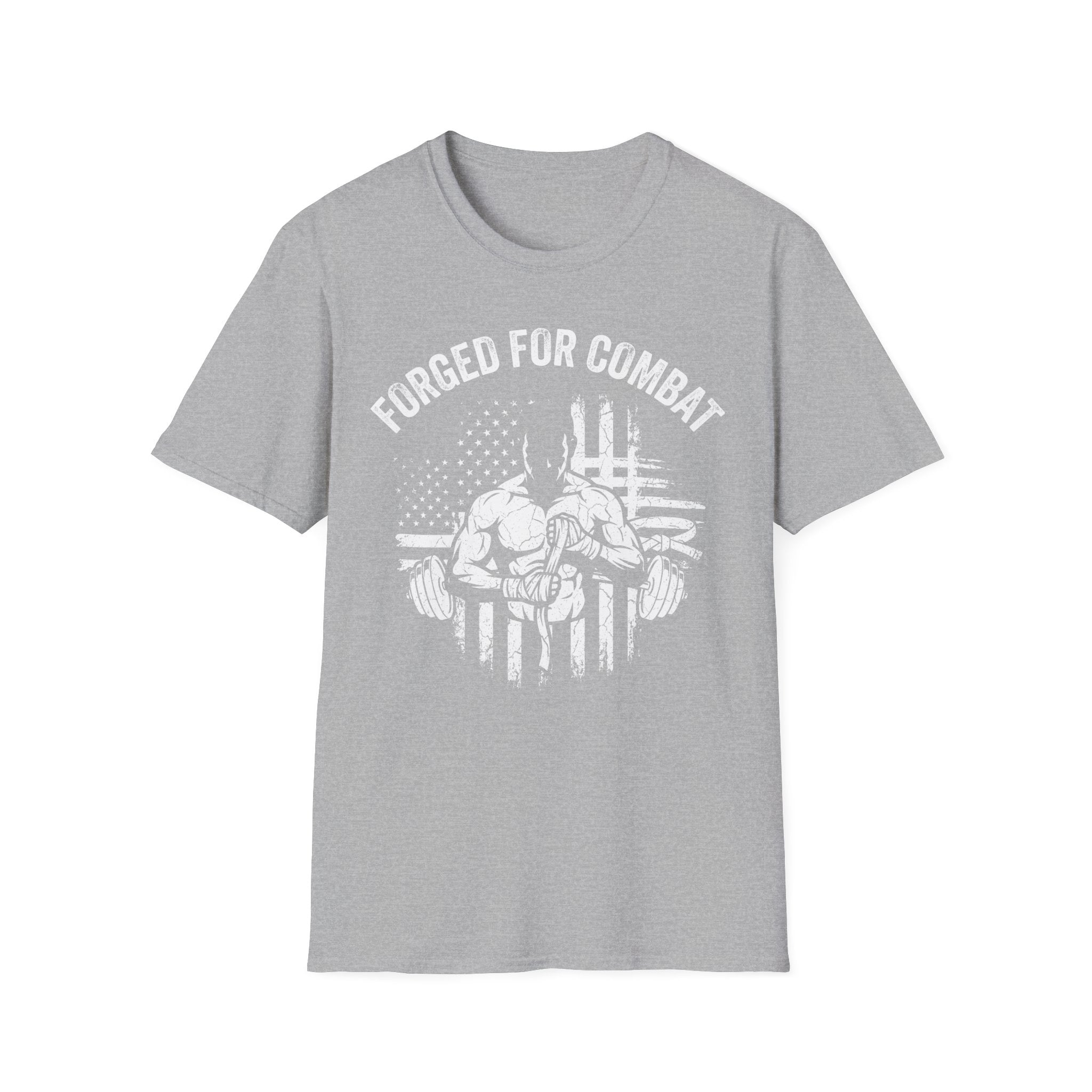 Forged for Combat Club Gym Vintage Retro Gym T-Shirt