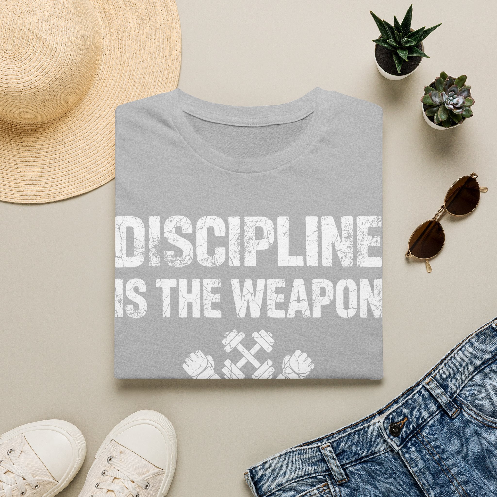 Weapon Discipline Gym Vintage Retro Gym T-Shirt