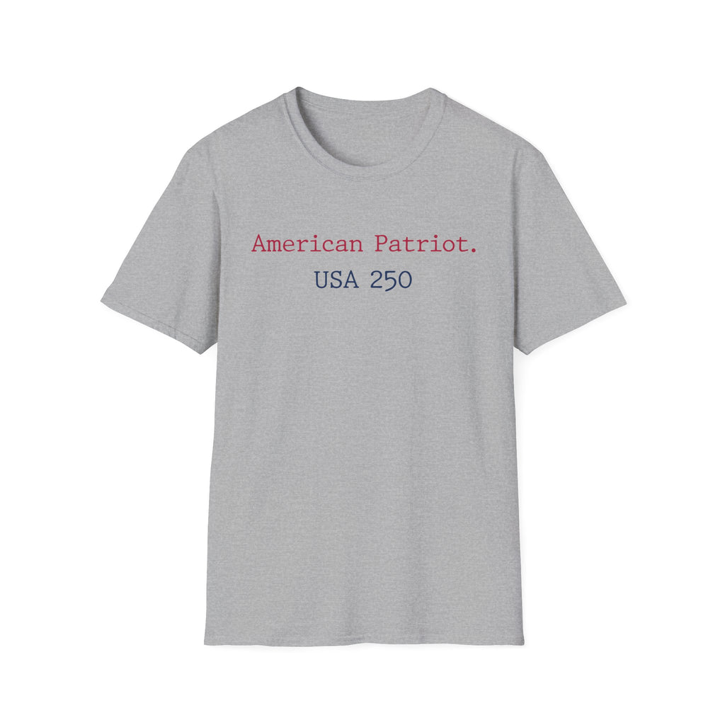 American Patriot USA 250 Typographic Vintage Gym T-Shirt
