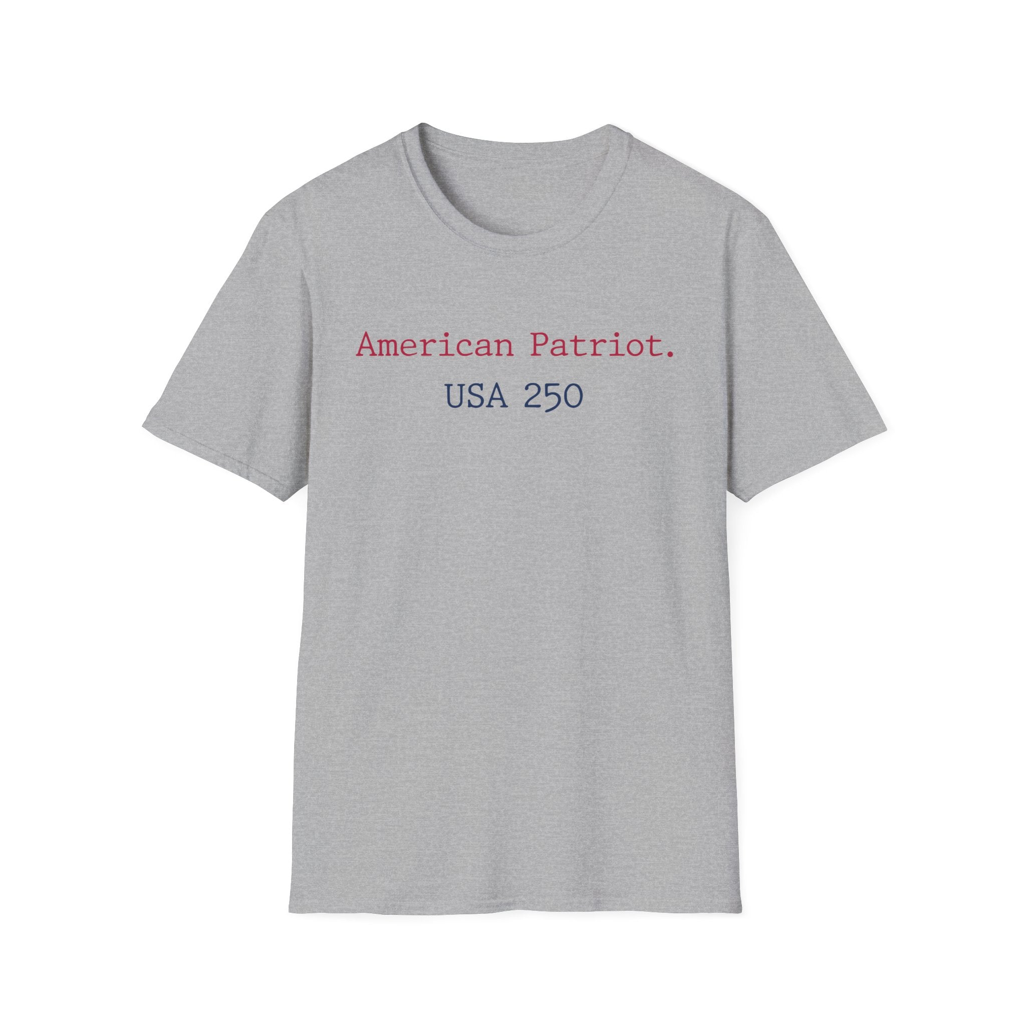 American Patriot USA 250 Typographic Vintage Gym T-Shirt