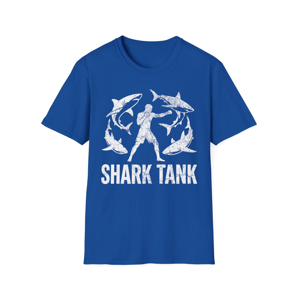 MMA Shark Tank Training Grunge white Gym T-Shirt