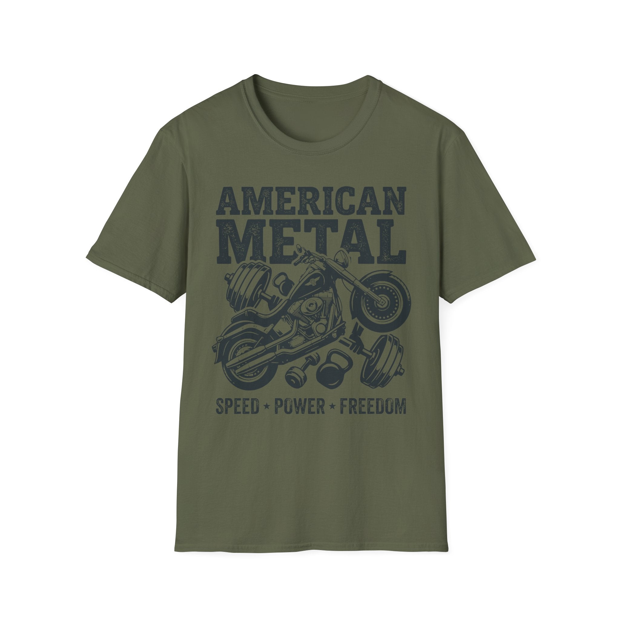 American Metal Softtail Build and Repair Vintage Graphic Gym T-Shirt