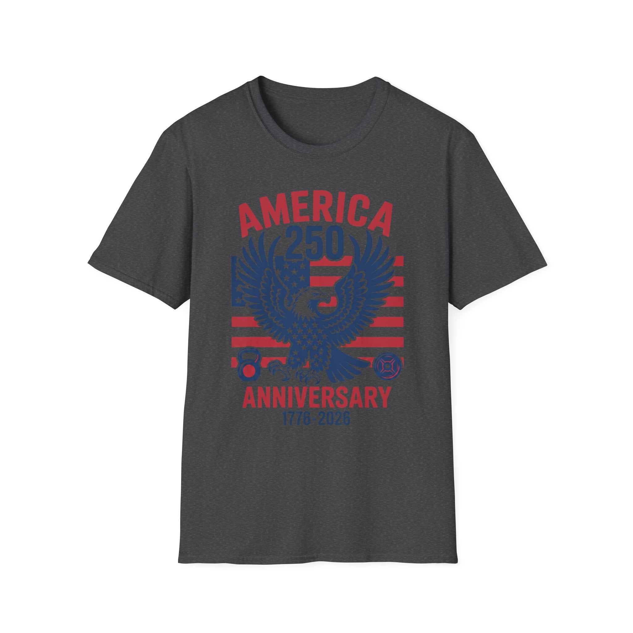 USA 250 Anniversary Gym Graphic Retro Gym T-Shirt
