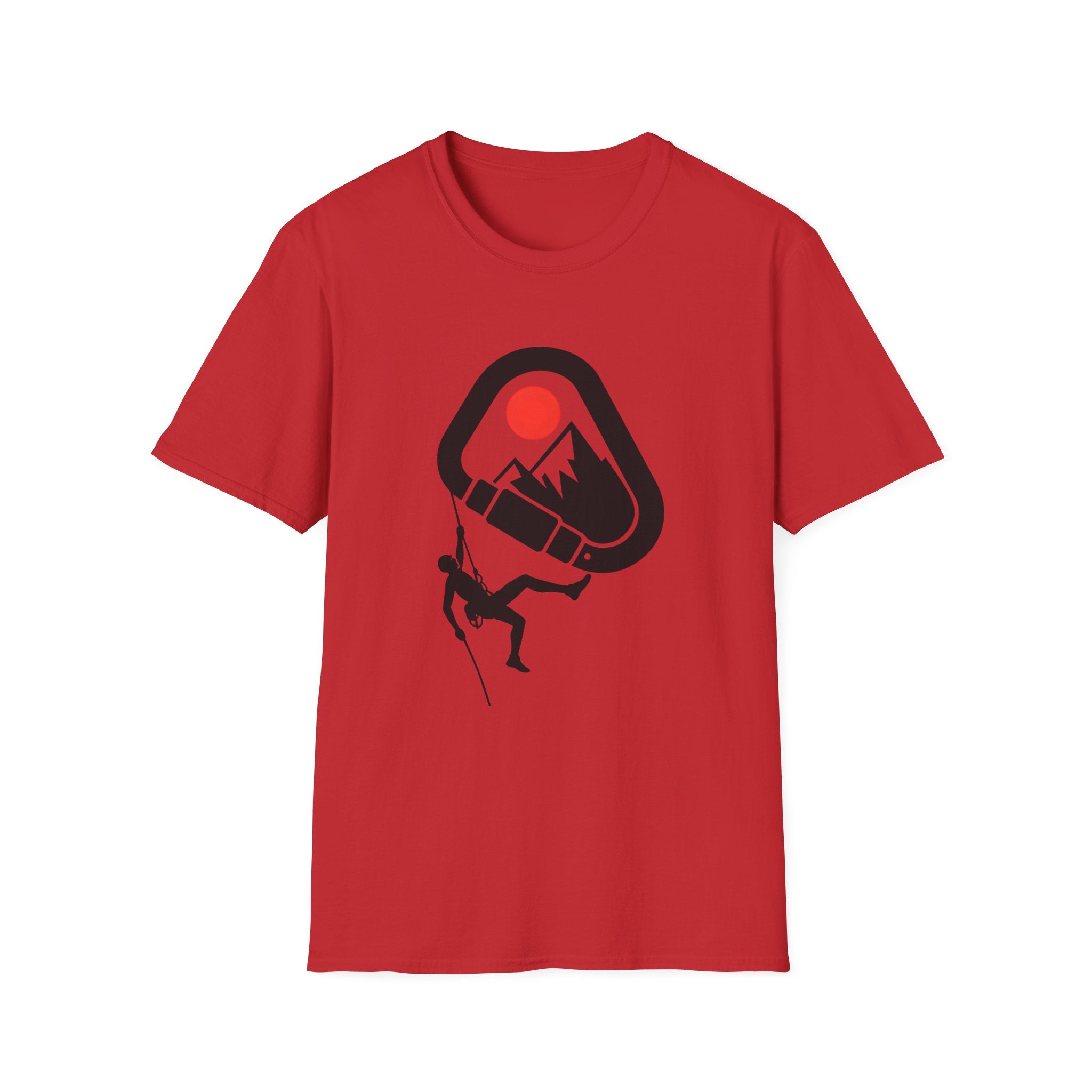 Rappelling climber silhouette T-Shirt