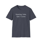 Running Code Typographic Vintage Gym T-Shirt