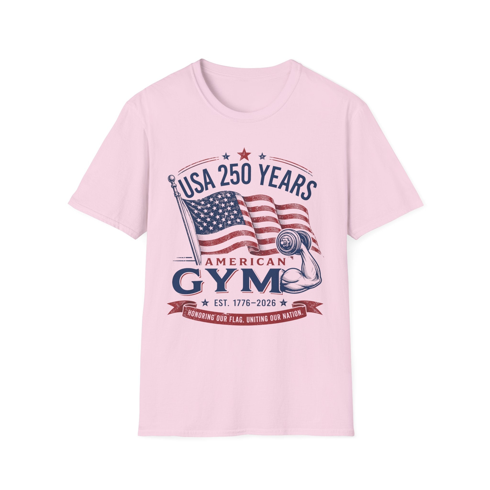 USA 250 America Gym Graphic Retro Gym T-Shirt