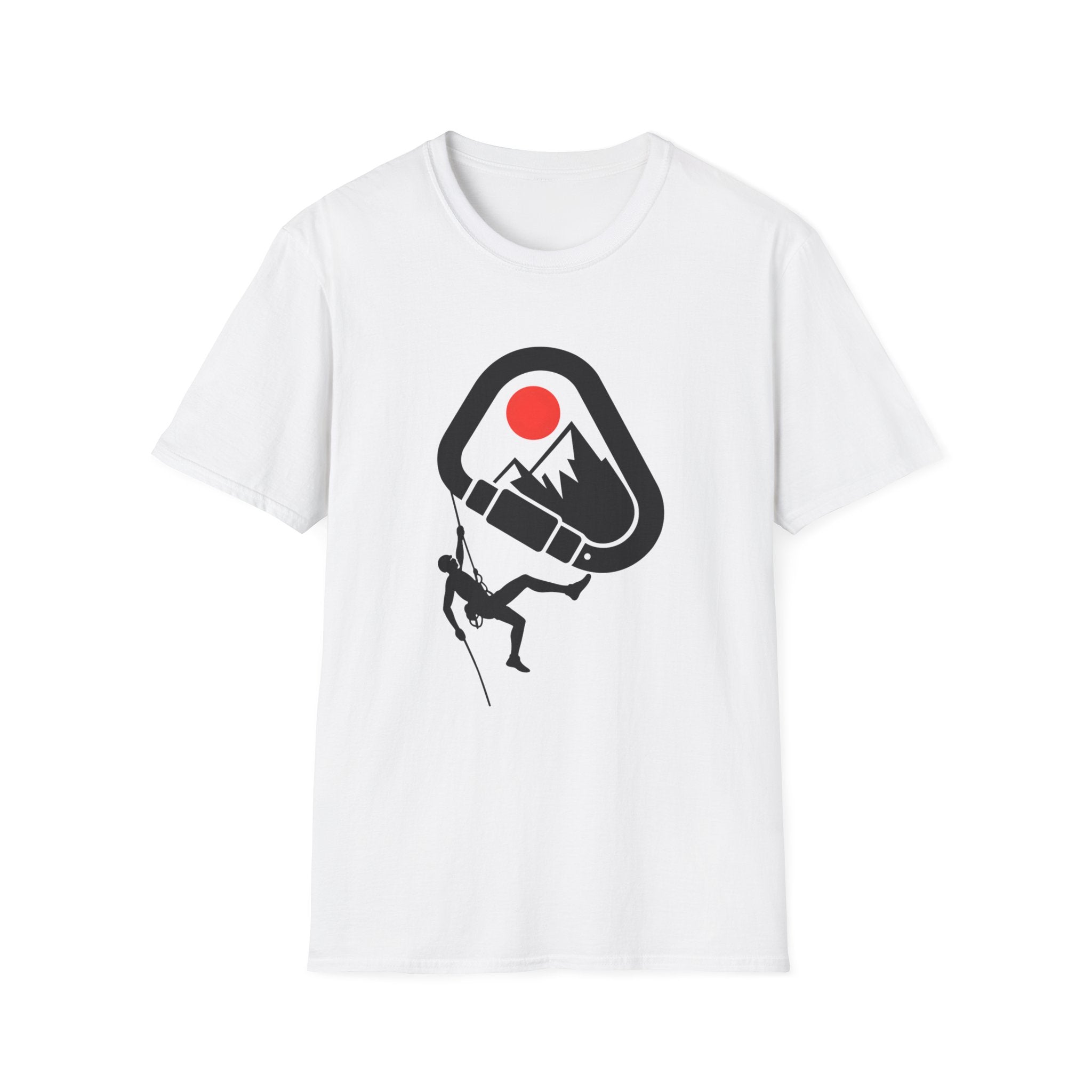 Rappelling climber silhouette T-Shirt