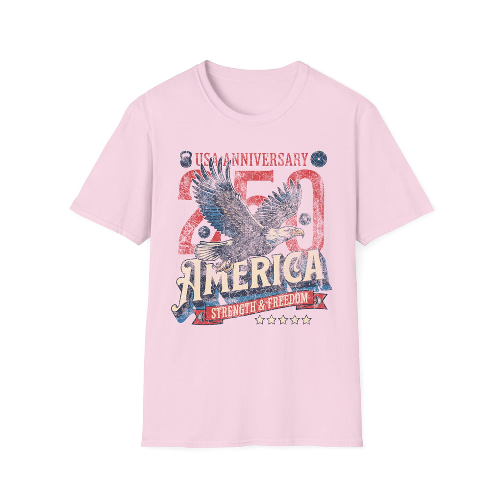 America USA 250 Strength Freedom Vintage Gym T-Shirt