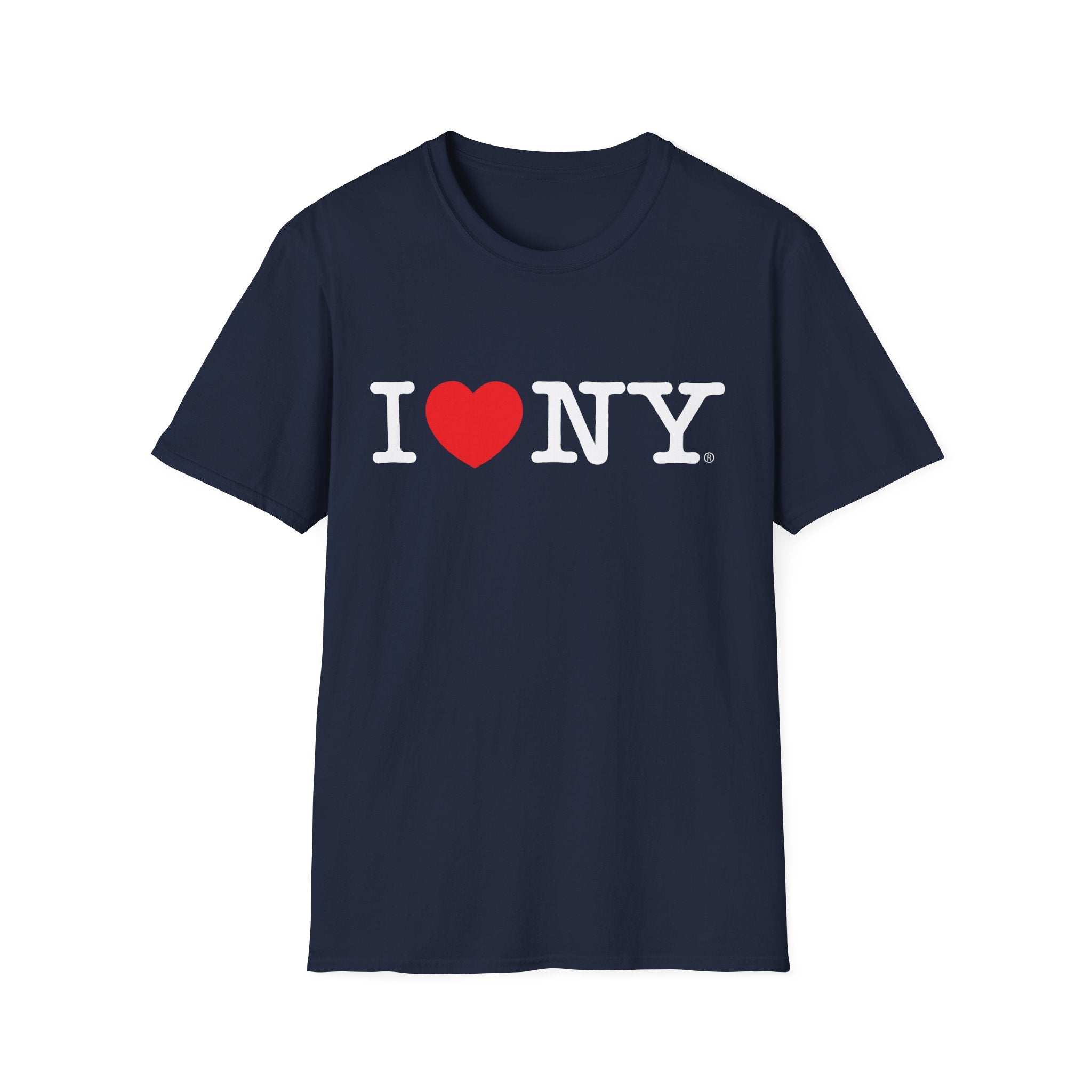 I Love NY Gym Linear Classic White Designer Gymwear T-Shirt