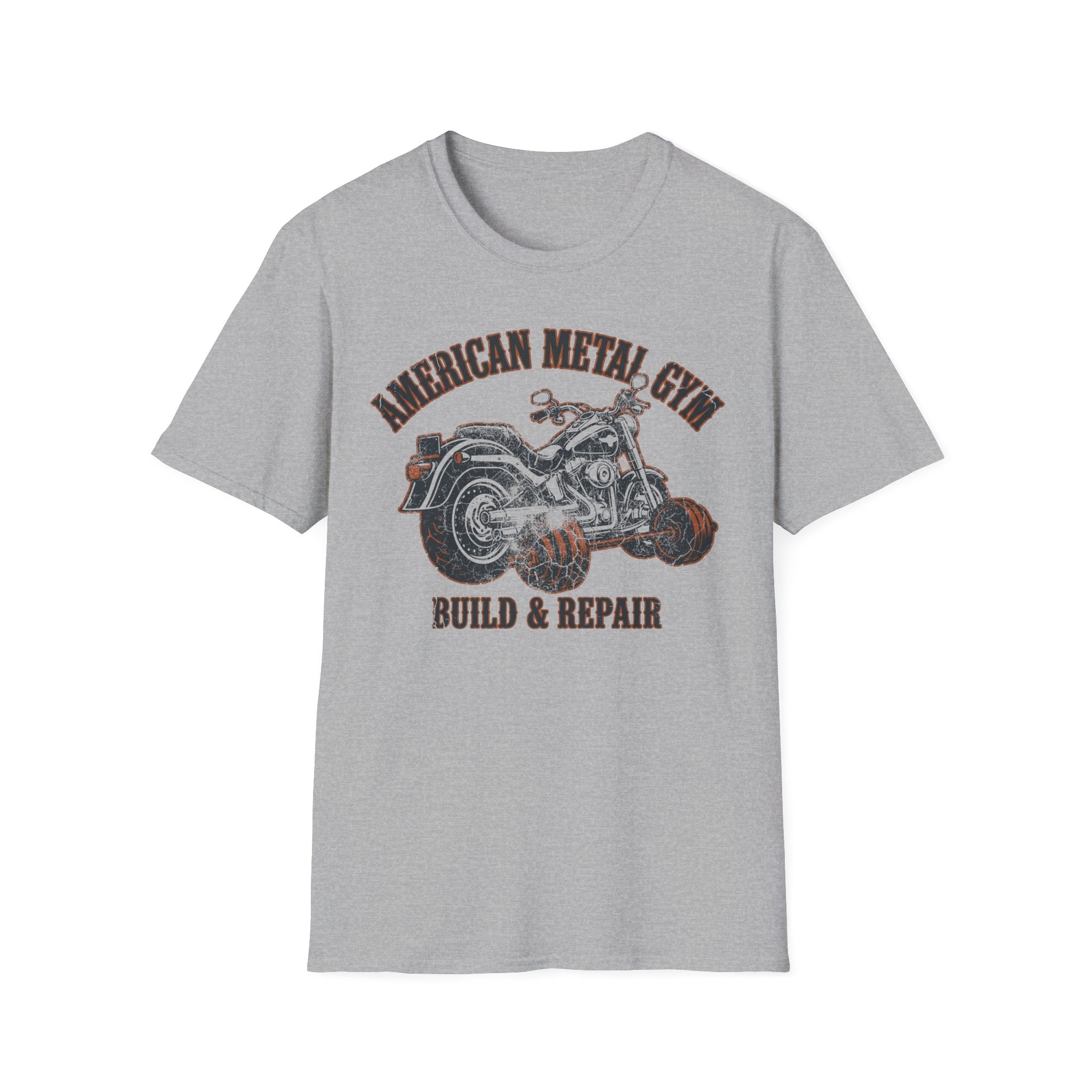 American Metal Build and Repair Vintage Graphic Gym T-Shirt