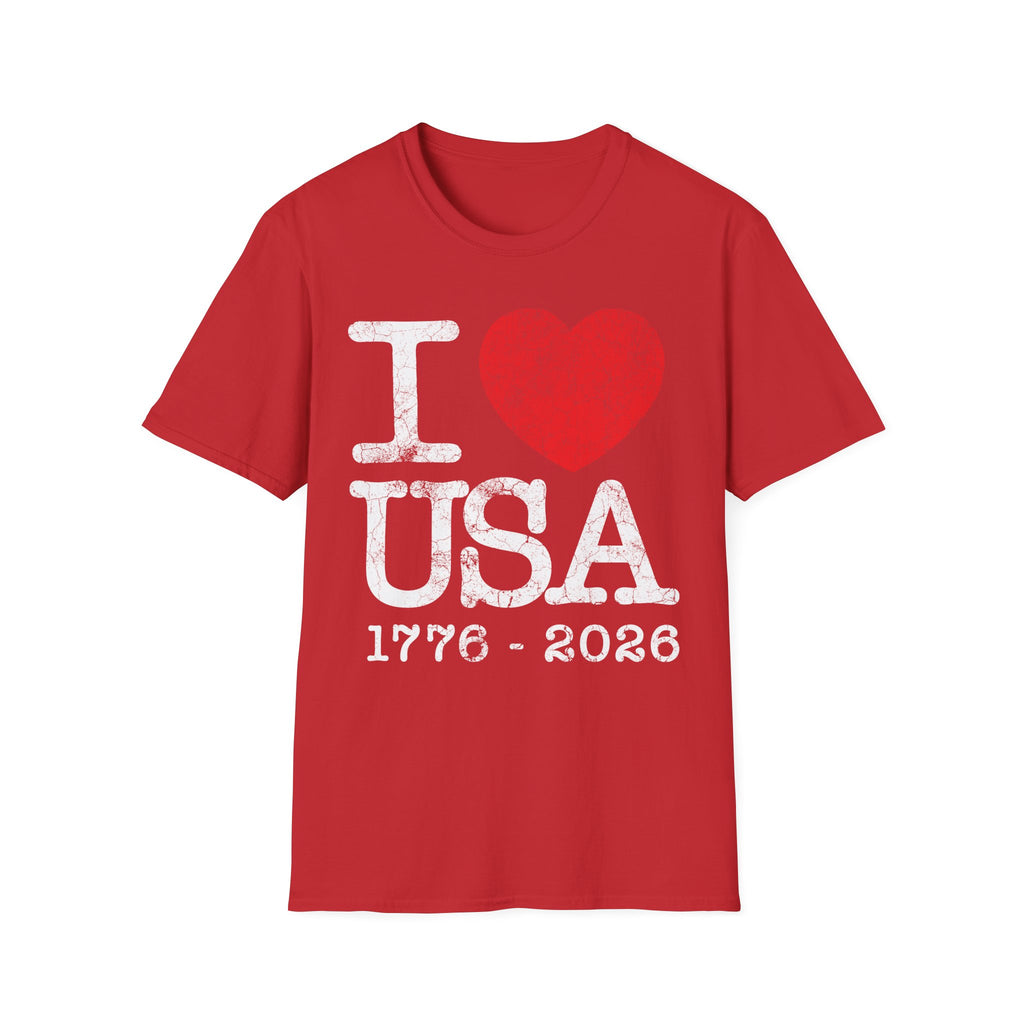 I Heart USA 250 Vintage Gym T-Shirt