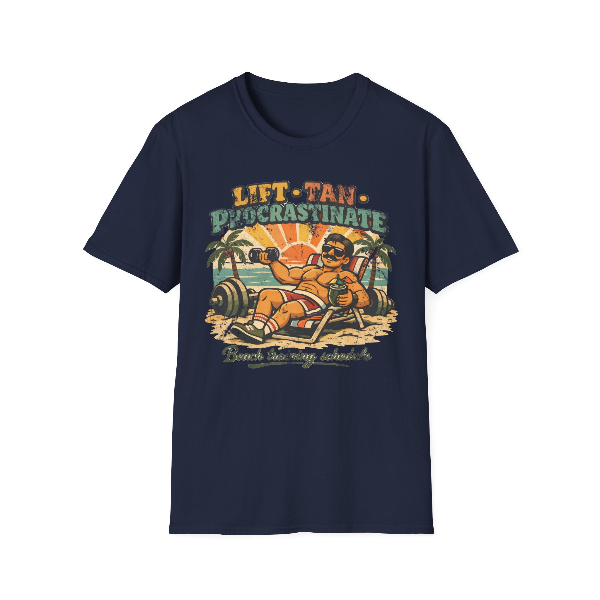 Retro Venice Beach Training Sequence Gym T-Shirt
