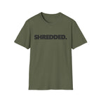 SHREDDED Graphic Bodybuilding Vintage Gym T-Shirt