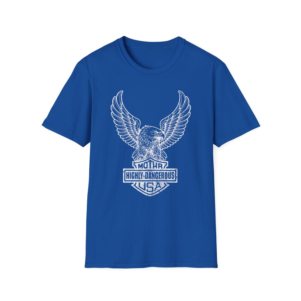 Dangerous Eagle Graphic Retro Gym T-Shirt