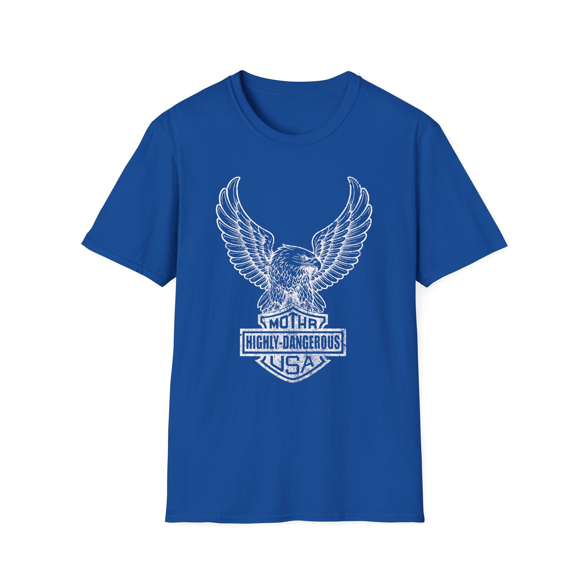 Dangerous Eagle Graphic Retro Gym T-Shirt