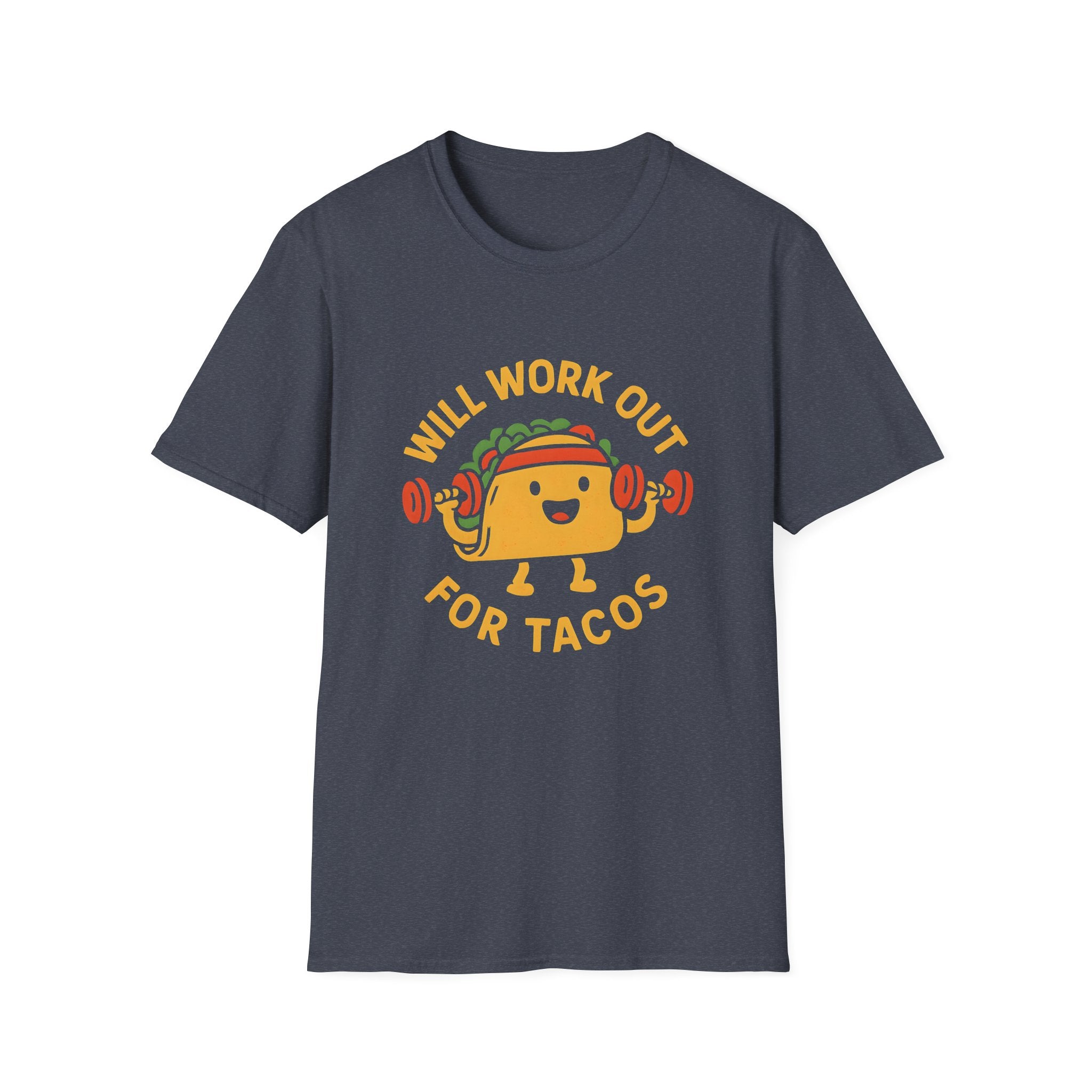 Taco Weightlifting Mascot T-Shirt