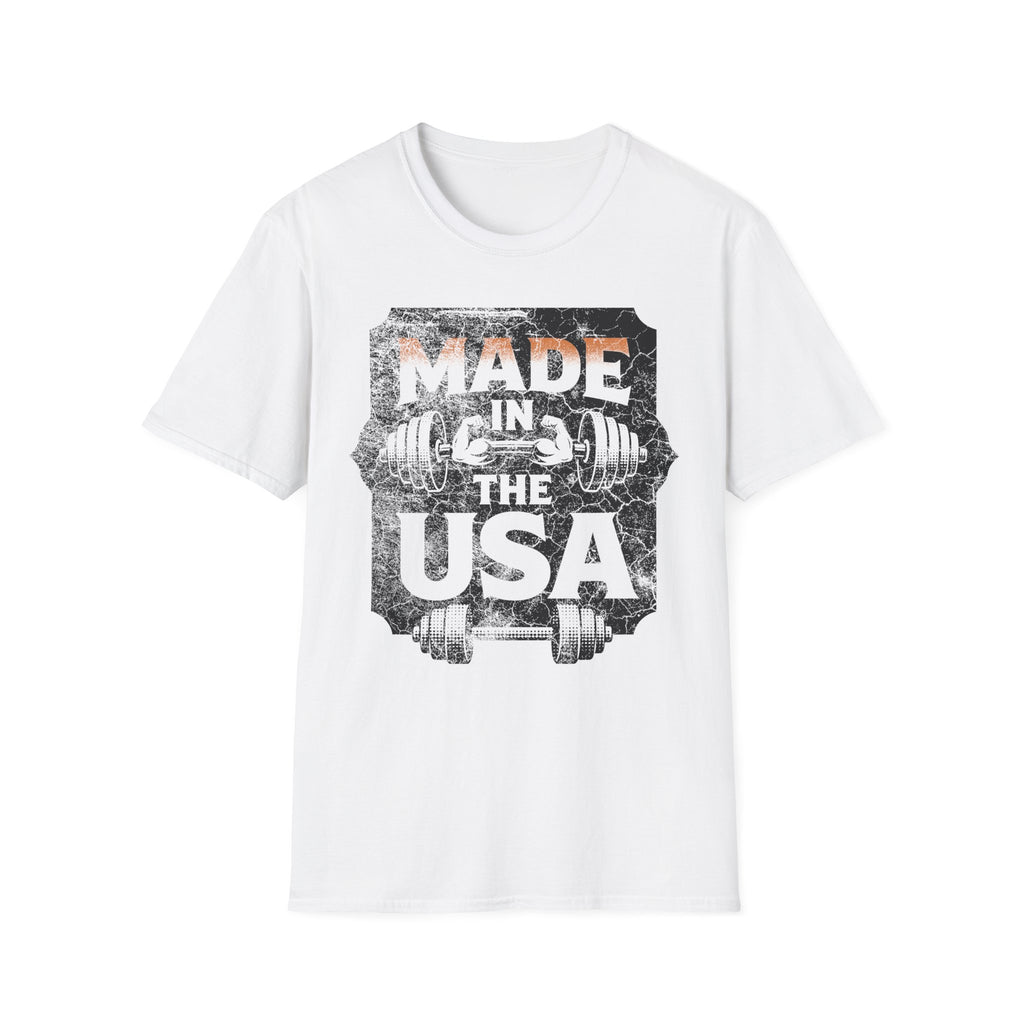 USA Made Barbell Gym T-Shirt