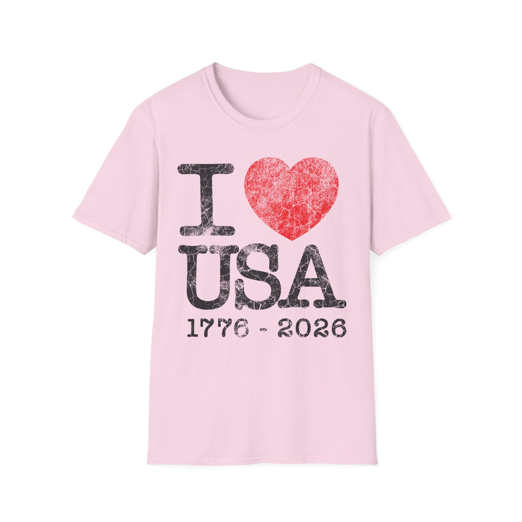 I Heart USA Anniversary Vintage Gym T-Shirt