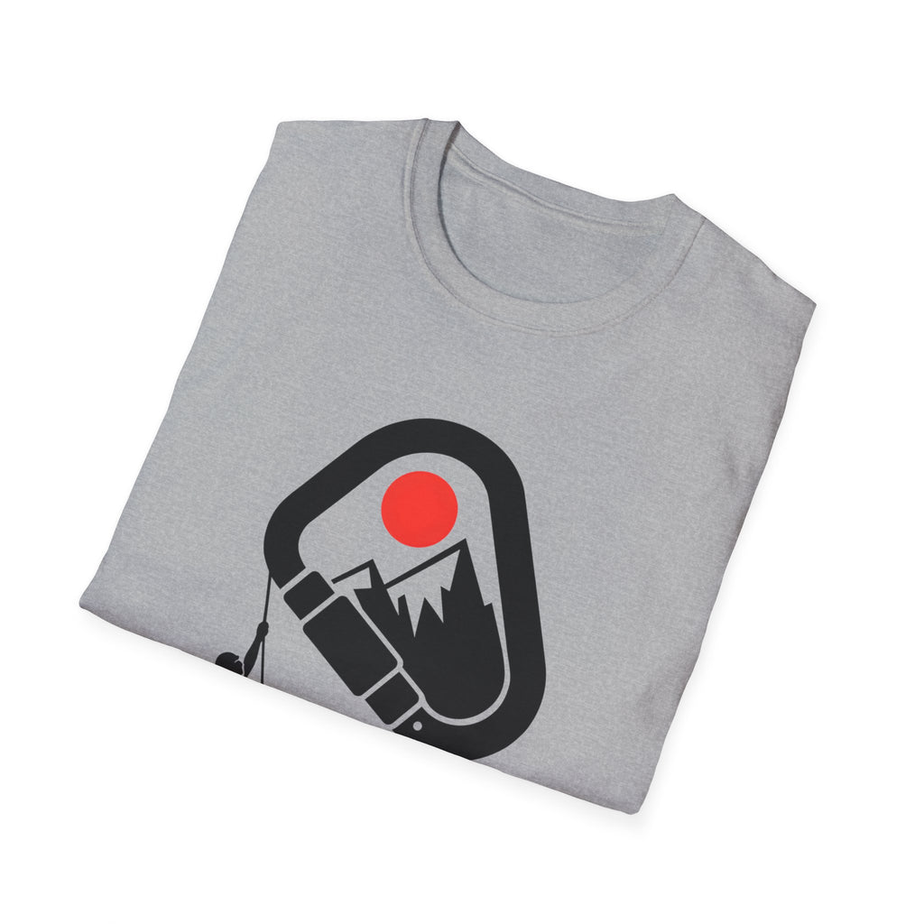 Rappelling climber silhouette T-Shirt