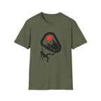 Rappelling climber silhouette T-Shirt