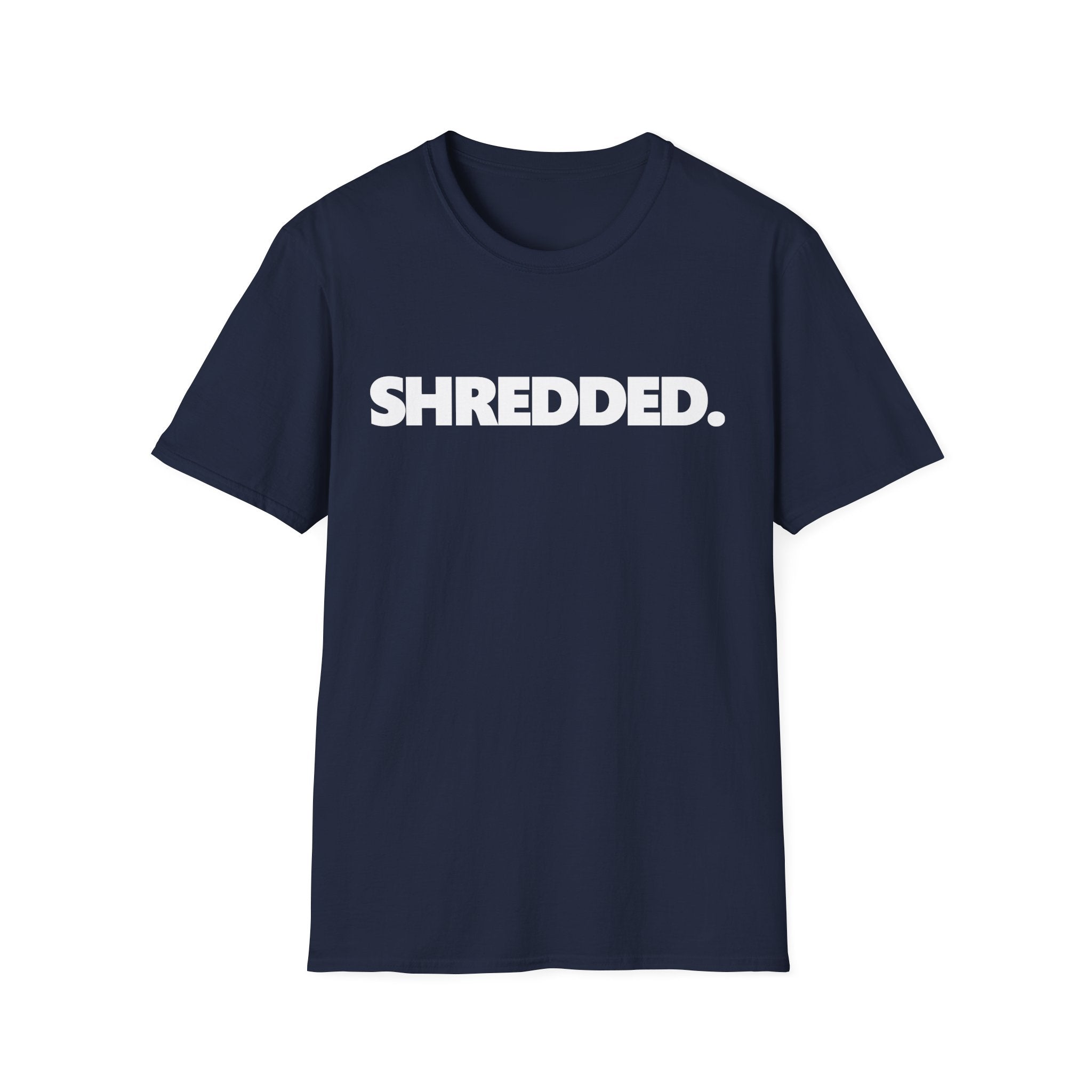 SHREDDED Typographic Bodybuilding Vintage Gym T-Shirt
