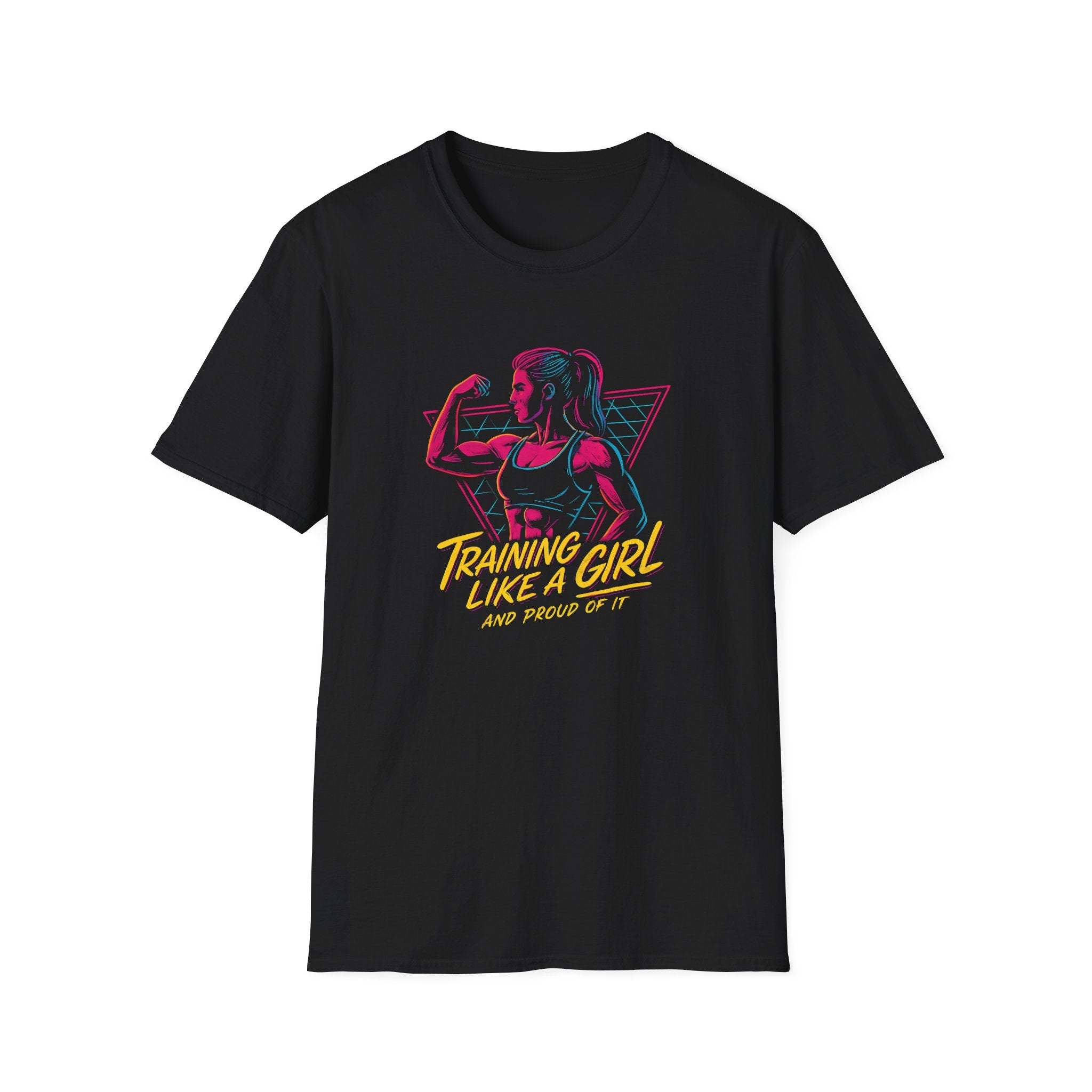 Neon Female Bodybuilder T-Shirt