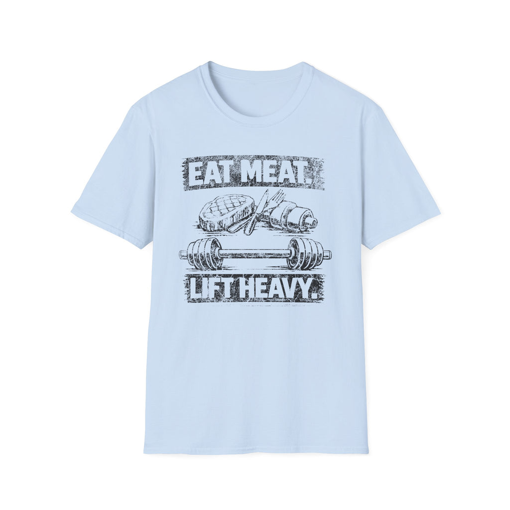 Eat Meat Lift Heavy Light Tee