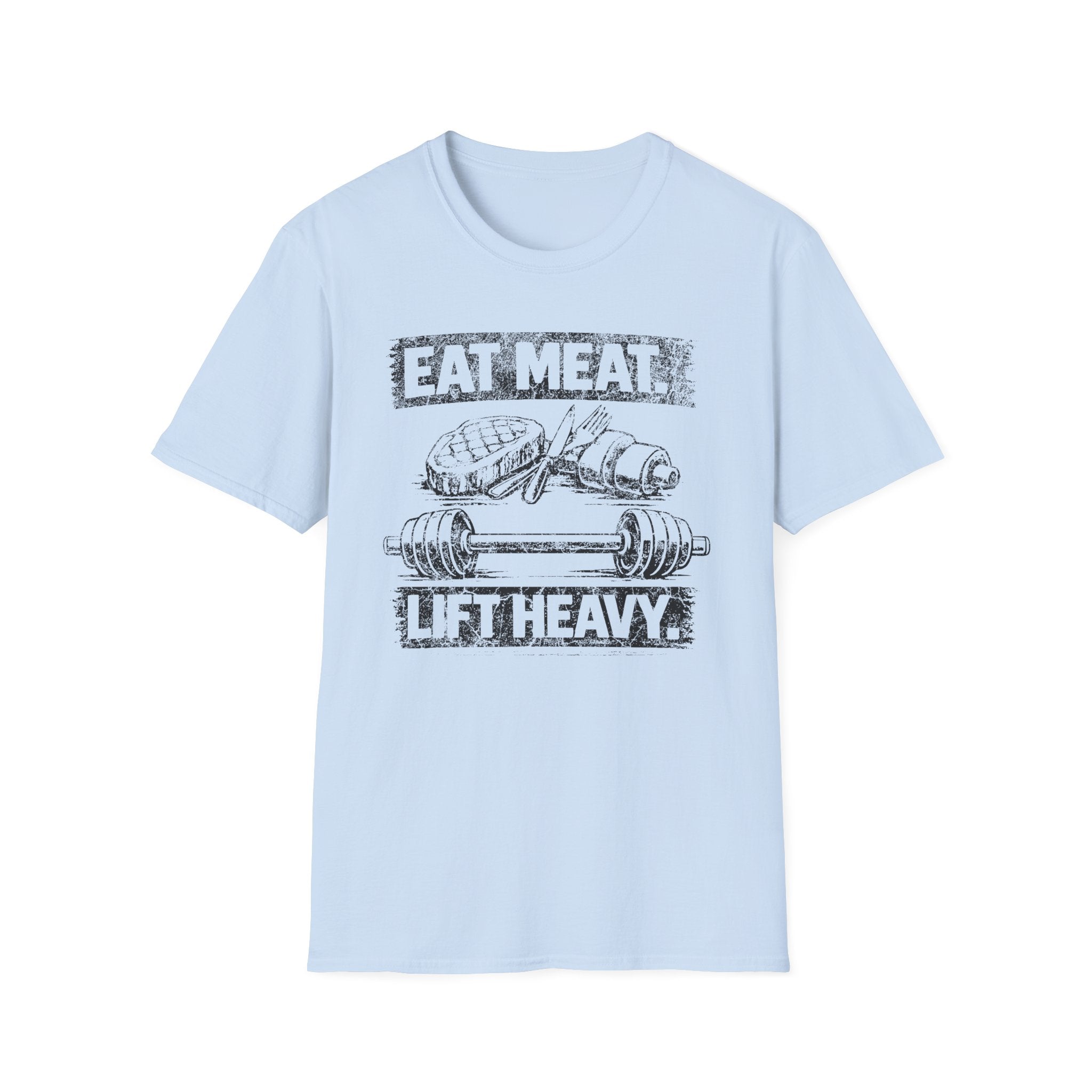 Eat Meat Lift Heavy Light Tee